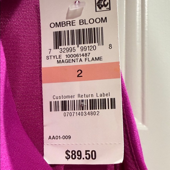 NWT INC International Concepts Fuchsia Pink Halter Mini Dress - Size 2 - Picture 2 of 8